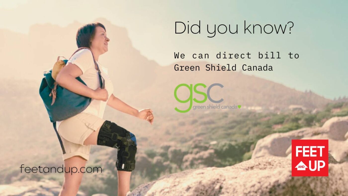 Did you know? At Feet And Up, we can direct bill to GSC Green Shield Canada