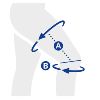 Measurement for Bauerfeind GenuTrain A3 and P3